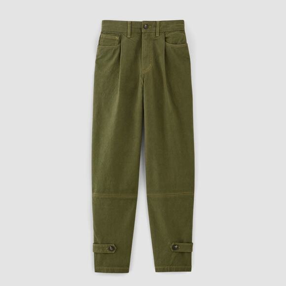 The Everlane x Marques' Almeida Canvas Oversized Barrel Pant Green NEW Size 26R - Picture 11 of 11